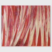 Papier Cadeau Rouge et beige (Plat)