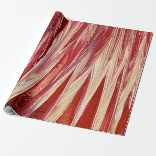 Papier Cadeau Rouge et beige (Déroulé)