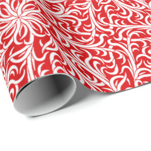 Papier Cadeau Rouge et blanc de Winston