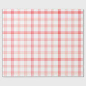 Papier Cadeau Rouge et blanc modernes|Grand Motif| (Plat)