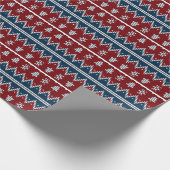 Papier Cadeau rouge et bleu (Coin)