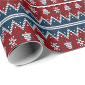 Papier Cadeau rouge et bleu (Coin rond)