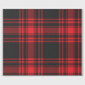 Papier Cadeau Rouge et noir (Plat)