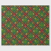 Papier Cadeau Rouge et vert (Plat)