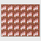 Papier Cadeau Rouge et vert de Bourgogne (Plat)