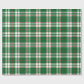 Papier Cadeau Rouge Et Vert Plaid (Plat)