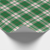 Papier Cadeau Rouge Et Vert Plaid (Coin)