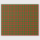 Papier Cadeau Rouge et vert plaid (Plat)