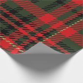 Papier Cadeau Rouge et vert plaid (Coin)