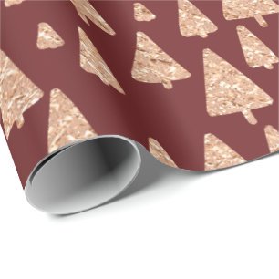 Papier Cadeau Rouge foncé rose de Bourgogne de parties