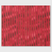 Papier Cadeau Rouge Glam Gold Stripes (Plat)