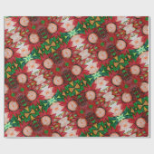 Papier Cadeau Rouge indonésien (Plat)