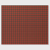 Papier Cadeau Rouge intemporel Flannel classique Noël Plaid (Plat)