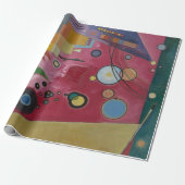 Papier Cadeau Rouge intense de Wassily Kandinsky (Déroulé)