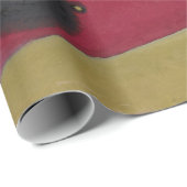 Papier Cadeau Rouge intense de Wassily Kandinsky (Coin rond)