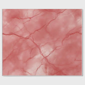 Papier Cadeau Rouge marbré (Plat)