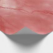 Papier Cadeau Rouge marbré (Coin)