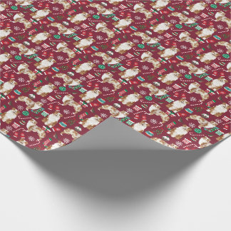 Papier Cadeau Rouge Merle Berger Australien Noël Cranberry 