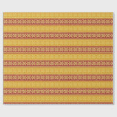 Papier Cadeau Rouge or laide Sweat de Noël confit Snowflakes (Plat)