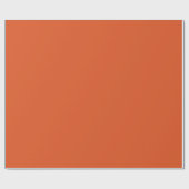 Papier Cadeau Rouge Orangé Brûlé Pop De Couleur (Plat)