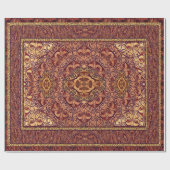 Papier Cadeau Rouge persan oriental (Plat)