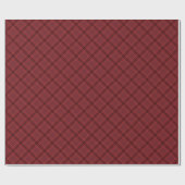 Papier Cadeau Rouge plaid classique de Noël (Plat)
