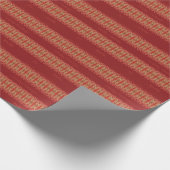 Papier Cadeau Rouge profond de style vintage (Coin)