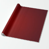 Papier Cadeau Rouge profond royal uni Noël (Déroulé)