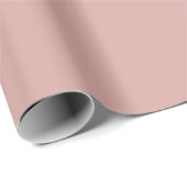Papier Cadeau Rouge Rosé Uni Chaud (Coin rond)
