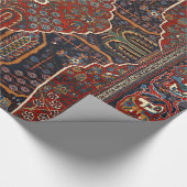 Papier Cadeau Rouge rouille orange perse brûlée  (Coin)