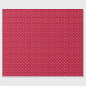 Papier Cadeau Rouge rubis, aspect émail, grille cloutée (Plat)