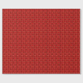 Papier Cadeau Rouge Simple (Plat)