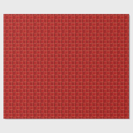 Papier Cadeau Rouge Simple (Plat)