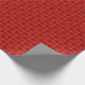 Papier Cadeau Rouge Simple (Coin)