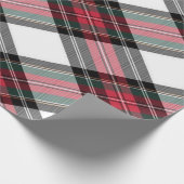 Papier Cadeau Rouge Vert blanc Steward Noël Plaid (Coin)