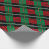Papier Cadeau Rouge Vert Buffle Plaid Tartan Plaid Noël (Coin)