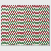 Papier Cadeau Rouge Vert Chevron Noël Papier d'enveloppement de  (Plat)