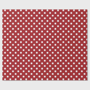 Papier Cadeau Rouge, Vert et Blanc Snowflake Lane Noël