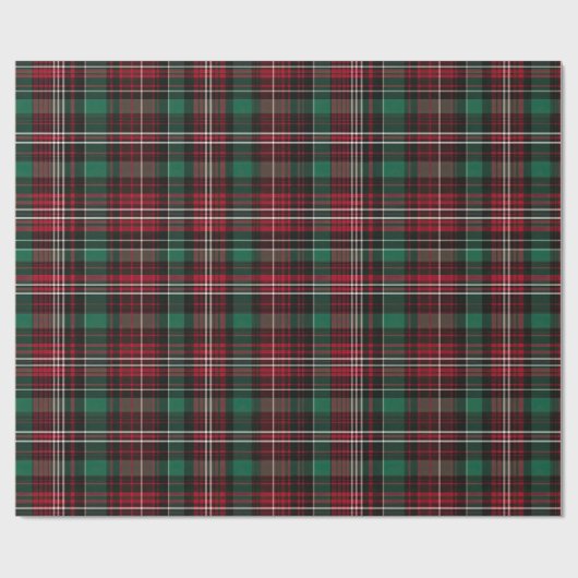 Papier Cadeau Rouge/vert mignon (Plat)