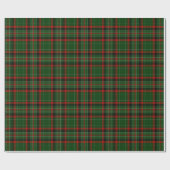 Papier Cadeau Rouge & Vert Pays Noël Plaid (Plat)