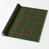 Papier Cadeau Rouge & Vert Pays Noël Plaid (Déroulé)