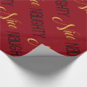 Papier Cadeau Rouge vilain ou Nice de Noël de vacances de noir (Coin)