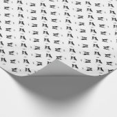 Papier Cadeau Rough Collie Charbon (Coin)