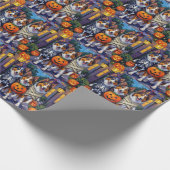 Papier Cadeau Rough Collie Trick-or-Treating Halloween Costumes (Coin)