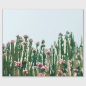 Papier Cadeau Rougissent le cactus (Plat)