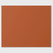 Papier Cadeau Rouille solide brun (Plat)