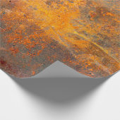 Papier Cadeau rouille sur le fer comme arrière-plan, abstrait, s (Coin)