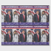 PAPIER CADEAU ROULE DE BOULEVERSEMENT DE CADEAUX MELANIAIS (Plat)