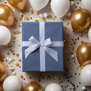 Papier Cadeau Rouleau à papier à enveloppement bleu naturel tend