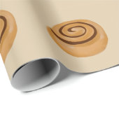 Papier Cadeau Rouleau de cannelle (Coin rond)